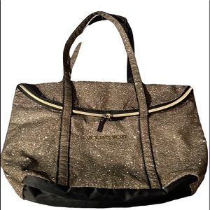 Victoria’s Secret Gold Metallic XL Tote